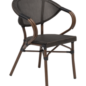 Caféstol, Äppelhed Mörkbrun / Svart