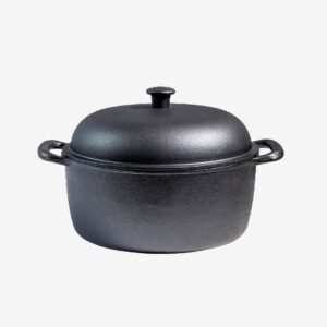 Carl Victor – Gryta i gjutjärn med gjutjärnslock 7 l – Svart – Stekpannor & grillpannor – Från Homeroom