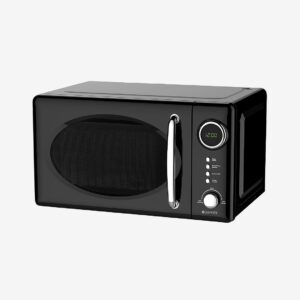 Champion Nordic – Mikrovågsugn 20L 700W Retro Svart MW025 – Mikrovågsugnar – Från Homeroom