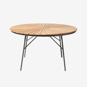 Cinas – Bord Ellen Ø130cm – Grå – Matbord utomhus – Från Homeroom