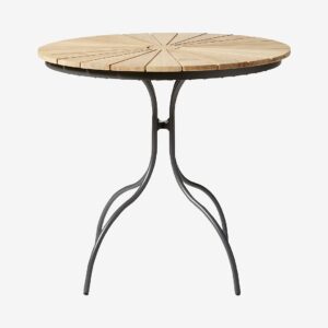 Cinas – Cafebord Ellen Ø80cm – Grå – Matbord utomhus – Från Homeroom