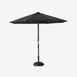 Cinas – Parasoll Capri/NeroØ3m stång polyester – Svart – Parasoller – Från Homeroom