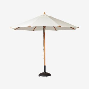 Cinas – Parasoll Pomino Ø3,3 m olefin – Vit – Parasoller – Från Homeroom