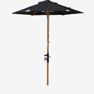 Cinas – Parasoll (balkong) Ø1,8 m polyester – Svart – Parasoller – Från Homeroom