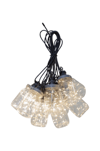 Circus Bottle Ljusslinga Svart