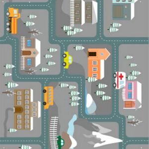 Conceptum Hypnose – Matta ELS586 – Grey – Flerfärgad – Barnmattor – Från Homeroom