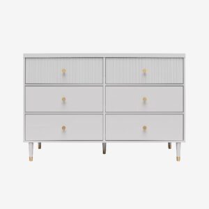 CosmoLiving by Cosmopolitan – Byrå 6 lådor Elizabeth – Grå – Byråar – Från Homeroom