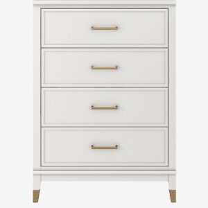 CosmoLiving by Cosmopolitan – Byrå med fyra lådor Westerleigh – Vit – Byråar – Från Homeroom