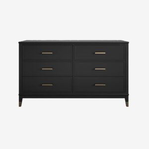 CosmoLiving by Cosmopolitan – Byrå med sex lådor Westerleigh – Svart – Byråar – Från Homeroom