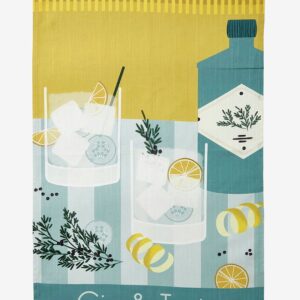 Coucke – Kök Handduk Gin & Tonic 50×75 cm – Gul – Kökshanddukar – Från Homeroom