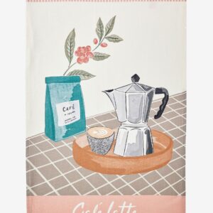 Coucke – Kökshandduk Cafe Latte 50×76 – Vit – Kökshanddukar – Från Homeroom