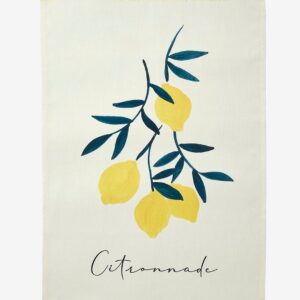 Coucke – Kökshandduk Citronnade 50×75 cm – Vit – Kökshanddukar – Från Homeroom
