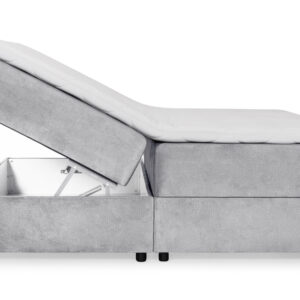 DANVIK 180 Boxsäng Sammet Ljusgrå