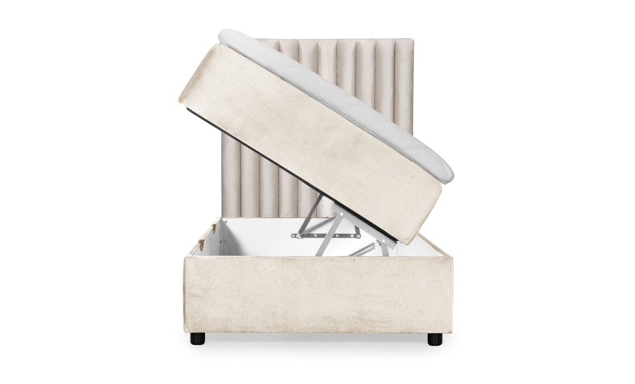 DANVIK/PENNY 120 Sängpaket Sammet Beige