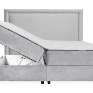 DANVIK/PERLA Sängpaket 180 Sammet Ljusgrå