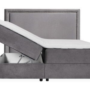 DANVIK/PERLA Sängpaket 180 Sammet Mörkgrå