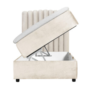 DANVIK/PRIMO 120 Sängpaket Sammet Beige