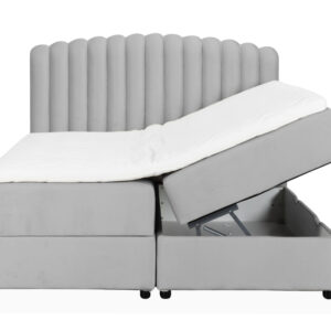 DANVIK/PRIMO 160 Sängpaket Sammet Ljusgrå