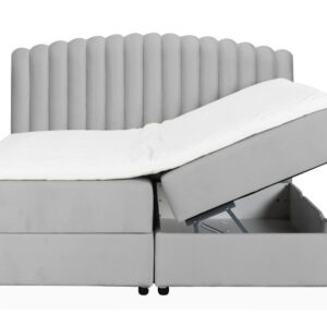 DANVIK/PRIMO 180 Sängpaket Sammet Ljusgrå