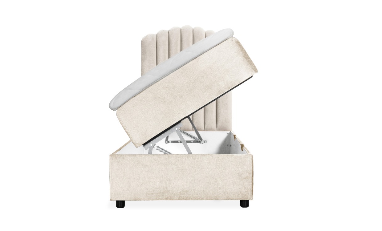 DANVIK/PRIMO 90 Sängpaket Sammet Beige