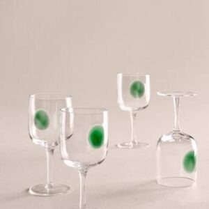 DART vinglas 4-pack Transparent/grön