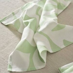 DELLA servett 4-pack Grön/vit