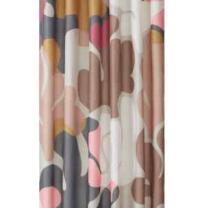 DELORES duschdraperi Brun/beige/multi