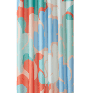 DELORES duschdraperi Röd/blå/multi