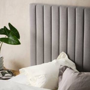 DERBY sänggavel 120 cm Cementgrå