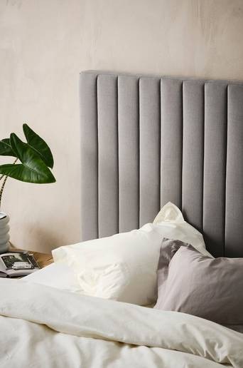 DERBY sänggavel 120 cm Cementgrå