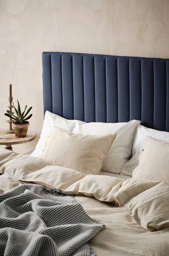 DERBY sänggavel 160 cm Gråblå