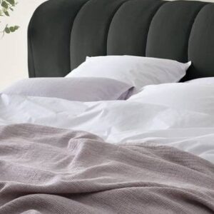 DERMY sänggavel 160 cm Mörkgrå