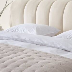 DERMY sänggavel 180 cm Naturvit