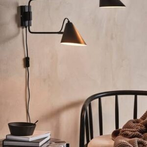 DEUX vägglampa Matt svart