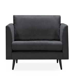 DJURSHOLM Fåtölj Mörkgrå