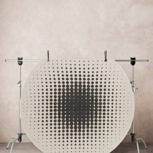 DOLCE cm utomhusmatta ø 200 cm Vit/svart