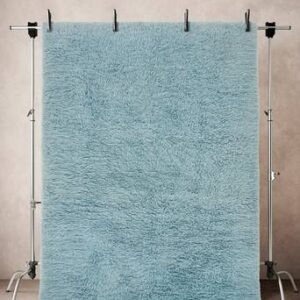 DOLLY ullmatta 200×300 cm Ljusblå