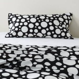 DORI örngott 90×50 cm Svart/vit