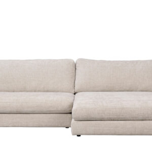 DUNCAN soffa 3-sits schäslong höger ljusgrå