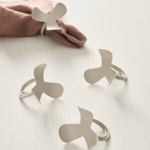 DUNE servettring 4-pack Matt beige