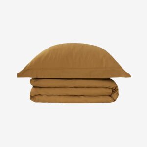 DecoFlux – Bäddset Solid – Brun – Påslakanset – Från Homeroom