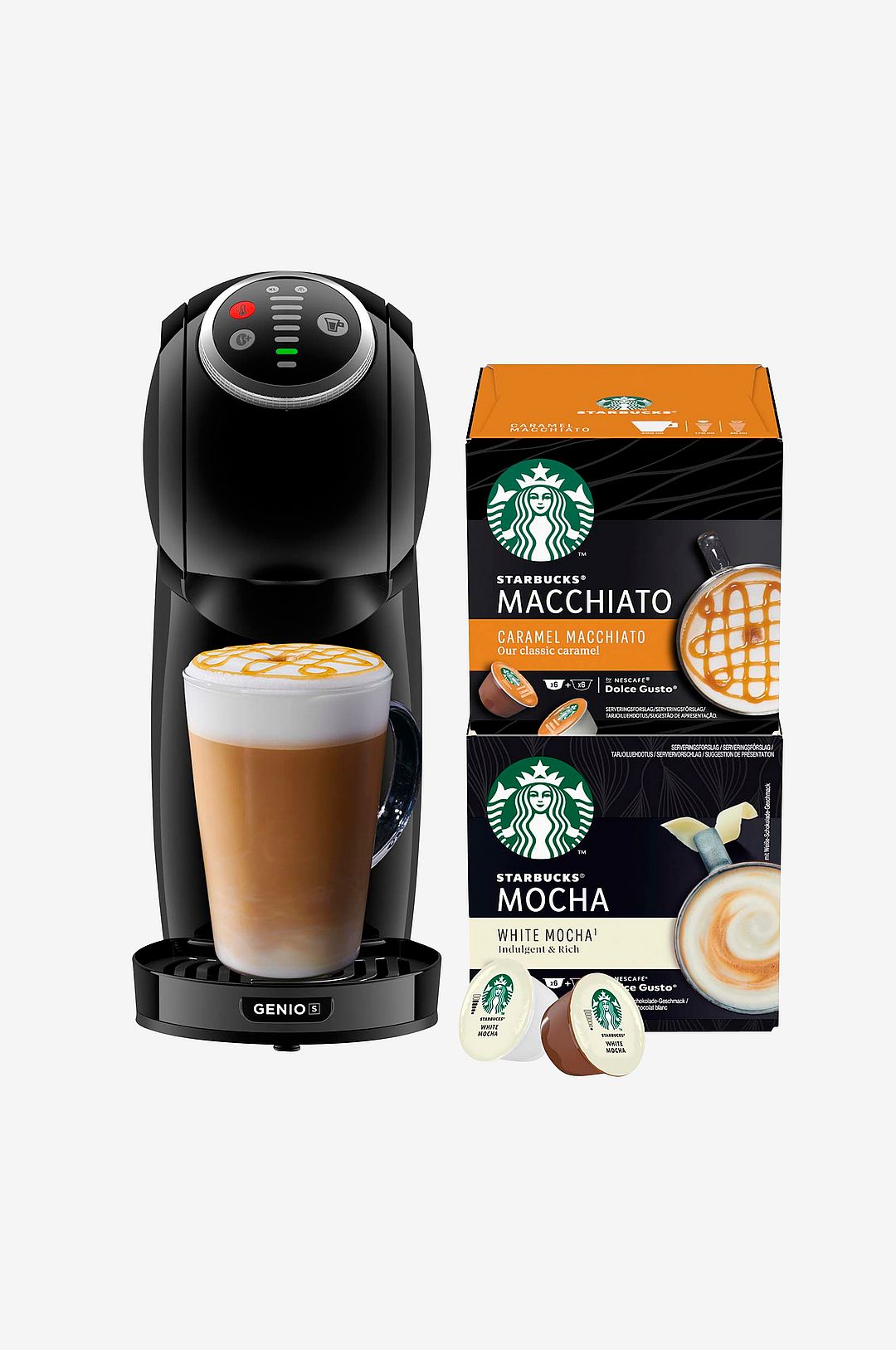 Delonghi – Kaffemaskin Edg315.b Starbucks Genio S Plus Favorites Bundle Pack – Espressomaskiner – Från Homeroom