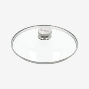 Demeyere – Lock 28 cm, glas med stålknopp – Silver – Stekpannor & grillpannor – Från Homeroom