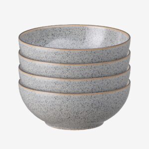 Denby – Soppskål / frukostskål Coupe Studio Grey 4-pack – Grå – Skålar – Från Homeroom