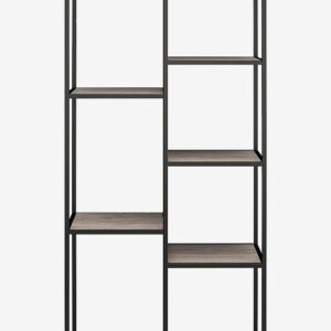 Dorel Home – Bokhylla med 5 hyllor Quincy – Grå – Bokhyllor – Från Homeroom