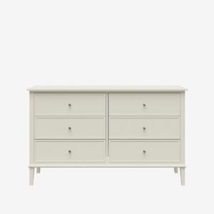 Dorel Home – Byrå med sex lådor Franklin – Vit – Byråar – Från Homeroom