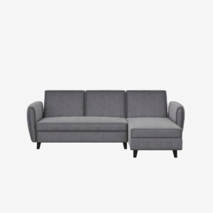 Dorel Home – Hörnsoffa Sektionssoffa Bäddsoffa Perry – Grå – 3-sits soffor – Från Homeroom