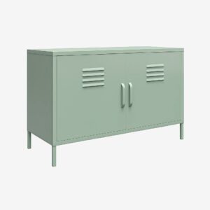 Dorel Home – Skåp med 2 dörrar Metall Mission District – Grön – Byråar – Från Homeroom