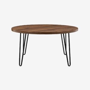 Dorel Home – Soffbord Owen Retro Round – Brun – Soffbord – Från Homeroom