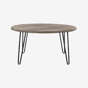 Dorel Home – Soffbord Owen Retro Round – Brun – Soffbord – Från Homeroom
